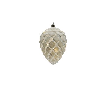 Crystal závesná biela šiška  10 LED