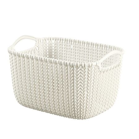 Curver Úložný box Knit 8 l, krémová
