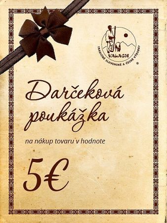 Darčeková poukážka 5 eur