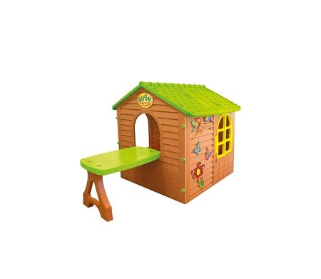 Detský domček Mochtoys so stolčekom