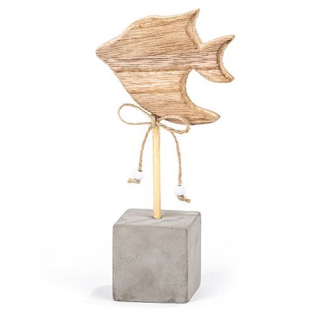 Drevená dekorácia Big fish, 18 cm
