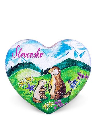 Drevená magnetka Slovensko - svište