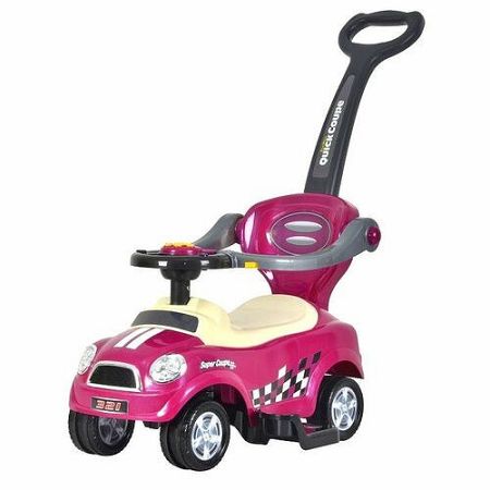 Ecotoys Detské odrážadlo Auto, ružová