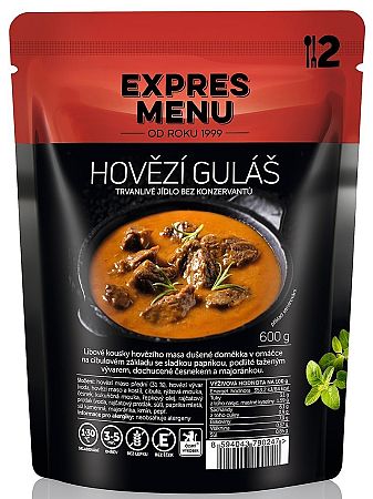 Expres menu Hovädzí guláš 2 porcie 600g