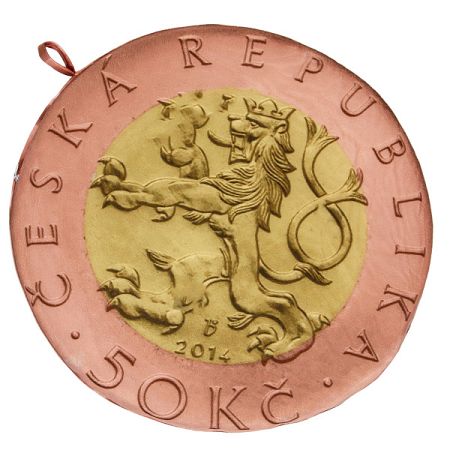 JAHU Sedák na stoličku Mince, 35 cm