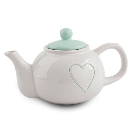 Keramická kanvička Heart 1 l, sv. zelená