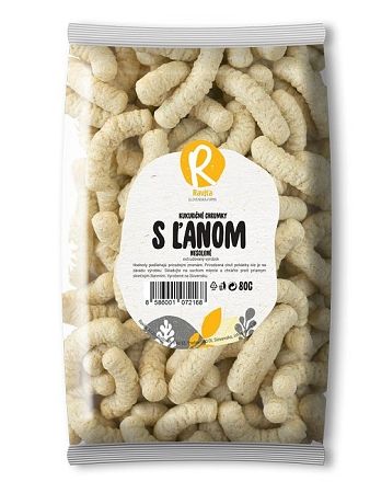 Kukuričné chrumky s ľanom 80g