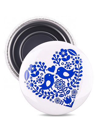 Magnetka folklórne srdce modré