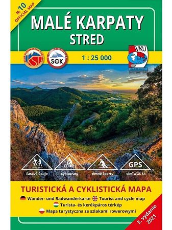 Malé Karpaty - stred 10 Turistická mapa 1:25 000