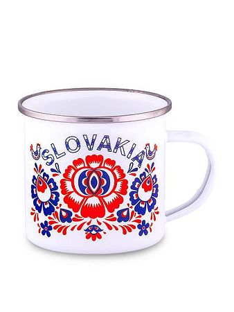 Plechový hrnček Slovakia kvet 1 300ml