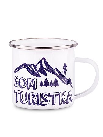 Plechový hrnček som turistka 300ml