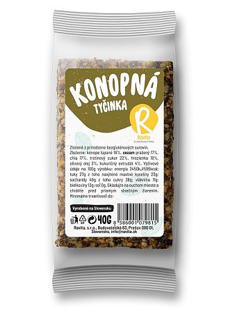 Ravita konopná tyčinka 40g