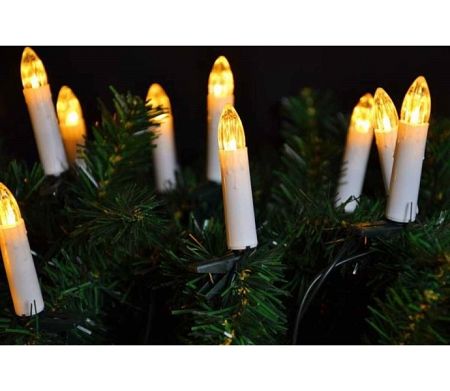 Reťaz sviečky 20 LED - teplá biela