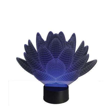 Sharks 3D LED lampa Lotosový kvet