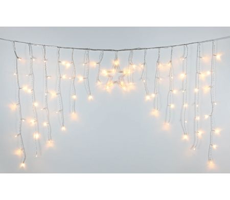 Svetelný záves s hviezdou 80 LED