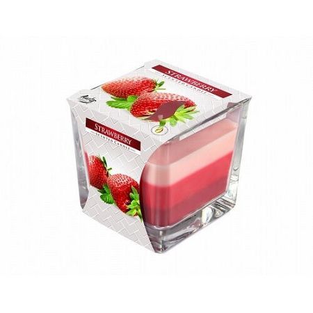 Sviečka v skle Dúha Jahoda, 170 g