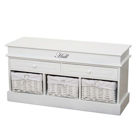 Tempo Kondela Lavica Blanco biela, 50 cm