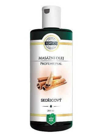 Topvet Škorica - masážny olej 200ml