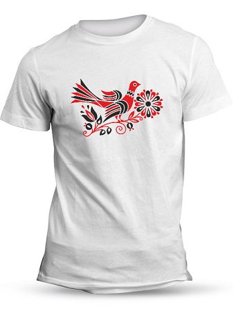 Tričko bažant Unisex Biele