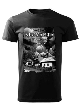 Tričko chalúpky Unisex Čierne