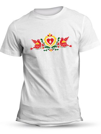 Tričko holúbky 1 Unisex Biele
