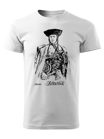 Tričko Juraj Jánošík Unisex Biele