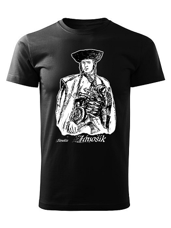 Tričko Juraj Jánošík Unisex Čierne
