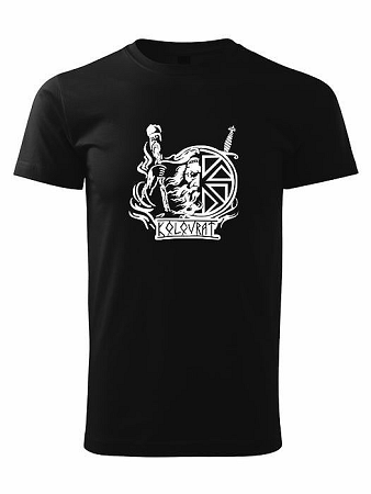 Tričko kolovrat perún Unisex Čierne
