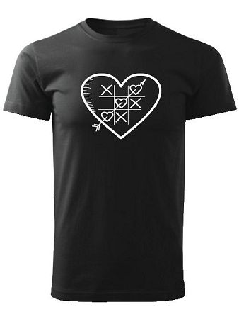 Tričko piškvorky Unisex Čierne