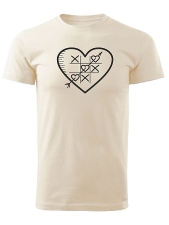 Tričko piškvorky Unisex Natural