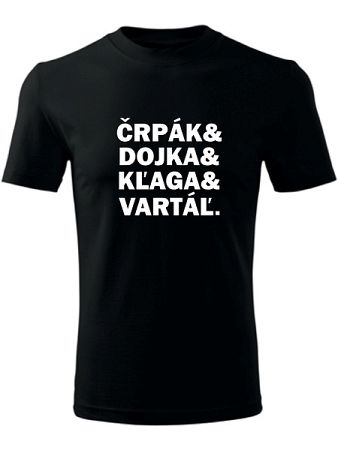 Tričko po bačovsky Unisex Čierne