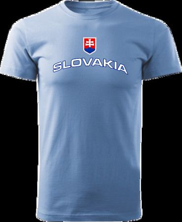 Tričko Slovakia Unisex Svetlomodrá