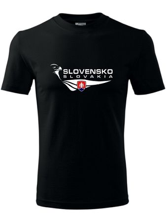 Tričko Slovensko orol Unisex Čierne