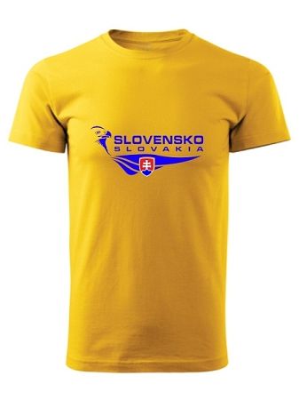 Tričko Slovensko orol Unisex Žlté