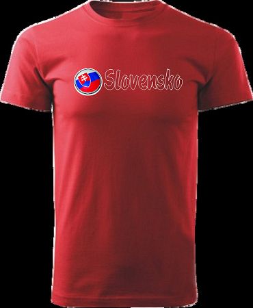 Tričko Slovensko Unisex Červené