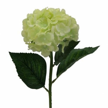 Umelá kvetina Hortenzia, svetlozelená