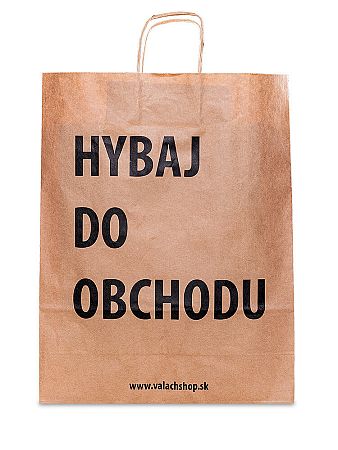 Valach Papierová taška Hybaj do obchodu