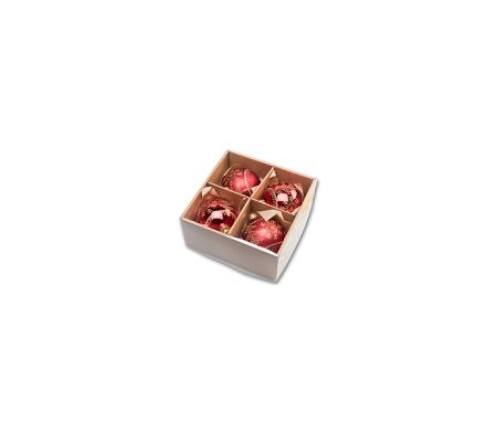 Vianočné gule 8 cm - tradičný set