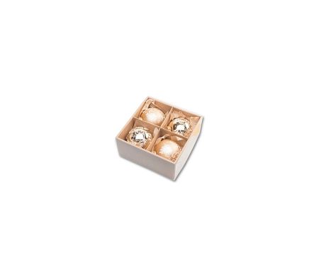 Vianočné gule 8 cm - zlatý set