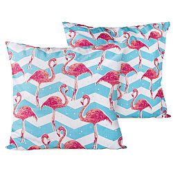 4home Obliečka na vankúšik Flamingo, 2x 40 x 40 cm, 40 x 40 cm