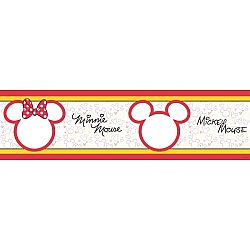 AG Art Samolepiaca bordúra Mickey Mouse a Minnie, 500 x 14 cm
