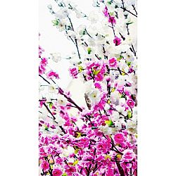 AG ART Záves Flowers Pink, 140 x 245 cm