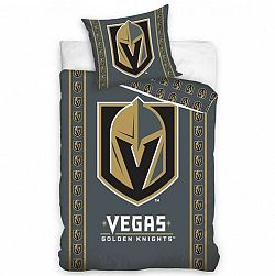 BedTex Bavlnené obliečky NHL Vegas Golden Knights Stripes , 140 x 200 cm, 70 x 90 cm
