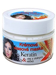 Bione Cosmetics - Krémová vlasová maska Keratin + Olej z obilných klíčkov 260ml