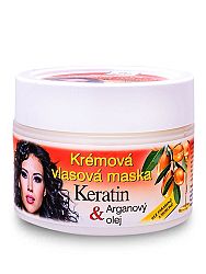 Bione Cosmetics - Vlasová maska krémová Keratin + Arganový olej 260ml