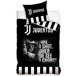 Carbotex Bavlnené obliečky Juventus Take a Shot, 140 x 200 cm, 70 x 90 cm