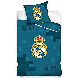 Carbotex Bavlnené obliečky Real Madrid Dados Blue, 140 x 200 cm, 70 x 90 cm