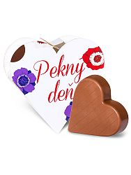 Chocolate Patrik Čokoládové srdce biele horké - Pekný deň