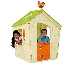 Detský domček Magic Play House - béžová + zelená