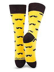 Fusakle ponožky fúzač žltý S 35 - 38